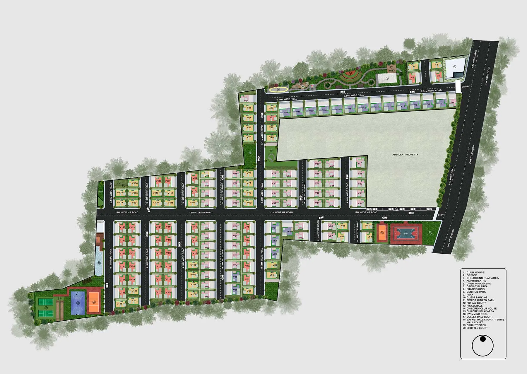 Fortune County Master Plan Layout